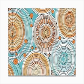 Abstract Circles 2 Canvas Print