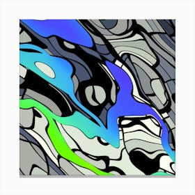 Astratto In Blu Canvas Print