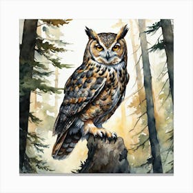 Great Horned Owl 14 Canvas Print