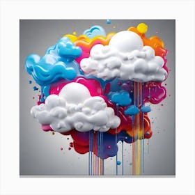 Abstract Clouds Canvas Print