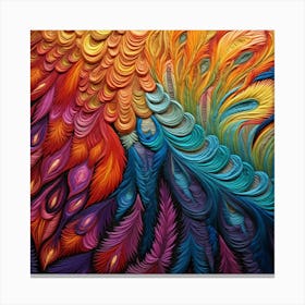 Peacock Feathers 8 Canvas Print