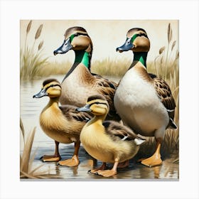 Mallard Ducks 2 Canvas Print