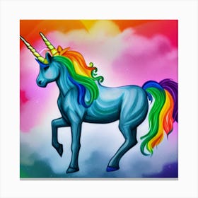 Rainbow Unicorn Canvas Print