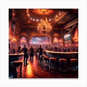 Old Nightclub Cabaret Bar Canvas Print