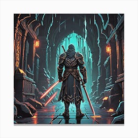 Knight In Shining Armor Canvas Print