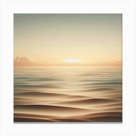 Sunset Over The Ocean 2 Canvas Print