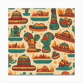 Mexican Pattern 1 Canvas Print