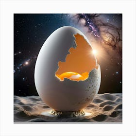 Galaxy Egg Shell 1 Canvas Print