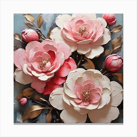 Camellia flower 4 Canvas Print