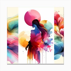 Abstract Watercolor Painting 17 Canvas Print