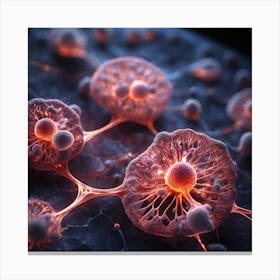 Cells 3d Illustration Canvas Print