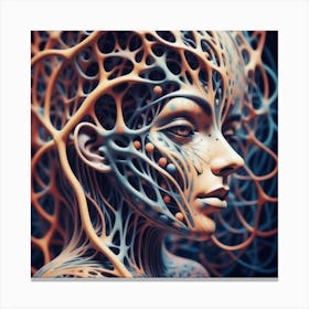 Cyborg Woman 117 Canvas Print