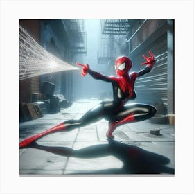 Spider - Man Into Spider - Verse Canvas Print