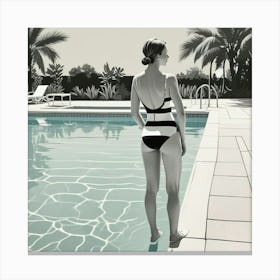 Swimming Art Print (4) Canvas Print