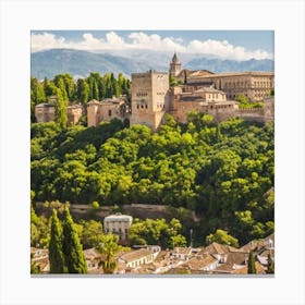 Granada Beautiful Sight Canvas Print