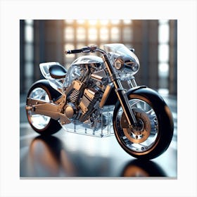 Glass Motorcycle 2.0 Canvas Print