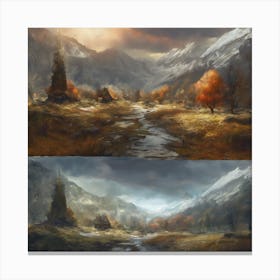 Mountain Landscape 9 Canvas Print