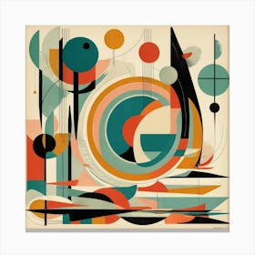 Default Mid Century Abstract Retros A Art 2 Canvas Print