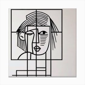 Face Of A Woman Canvas Print