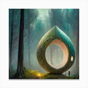 Emerald In The Forest Canvas Print