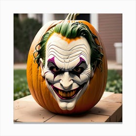 Joker Pumpkin Canvas Print