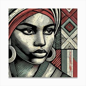 Farai the Block Print Queen Canvas Print