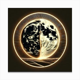 Earth And Sun Canvas Print