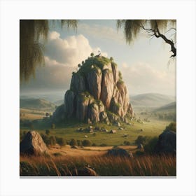 A Holly Rock Canvas Print