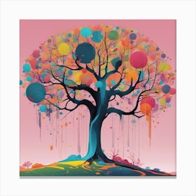 Tree Psychedelic Figuration, Eiko Ojala, Ian Davenport, Sci Fi Noir, Alex Maleev, Back Button Focus, Canvas Print