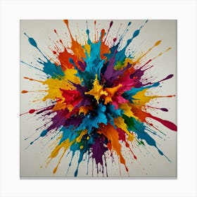 Colorful Explosion 1 Canvas Print