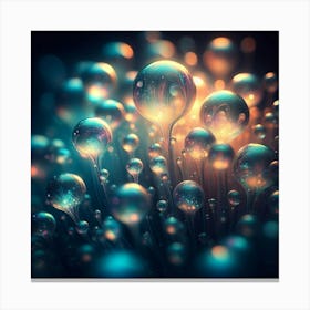 Bubbles In The Water Canvas Print