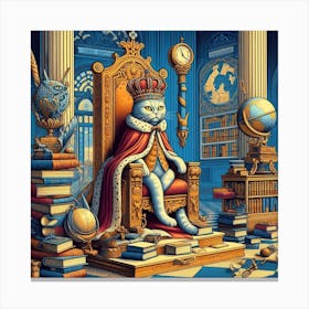 King Cat 1 Canvas Print