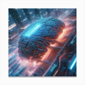 Futuristic Brain 43 Canvas Print