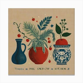 Trevelyan - Mill Unup Kitchen Canvas Print