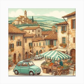 Village street 2 Canvas Print