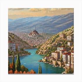 Blue Mosque Canvas Print