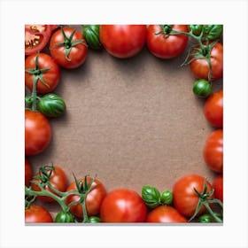 Frame Of Tomatoes 7 Canvas Print