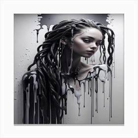 Girl With Dreadlocks Canvas Print