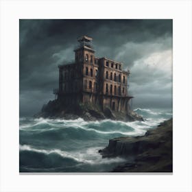 Abandoned Prison On A Cliff Canvas Print