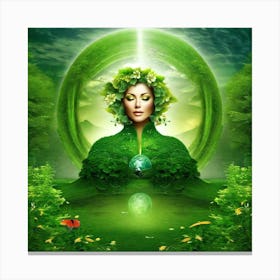Green Goddess 1 Canvas Print