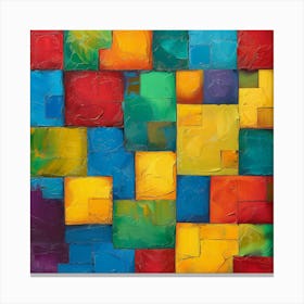 Abstract Squares 15 Canvas Print