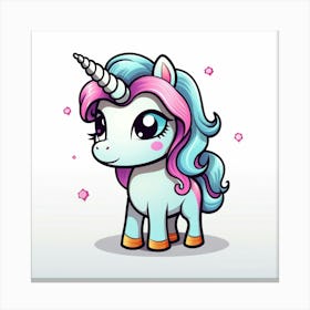 Cute Unicorn 443 Canvas Print