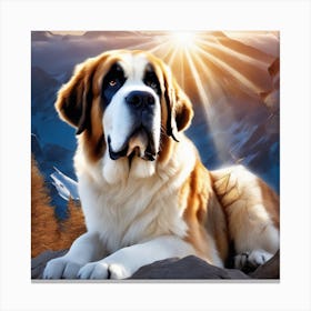 St Bernard 13 Canvas Print