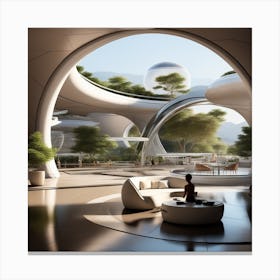 Futuristic Architecture 18 Canvas Print