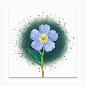 Blue Flower Canvas Print