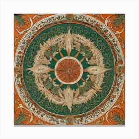 Rococo Tile Canvas Print