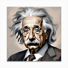 Albert Einstein's Canvas - A Mind Unveiled Canvas Print