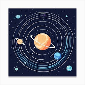 Space Background (2) Canvas Print