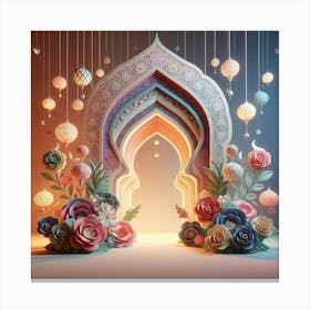 Ramadan Kareem Mubarak Lanterns 7 Canvas Print