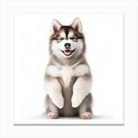 Siberian Husky Puppy Canvas Print